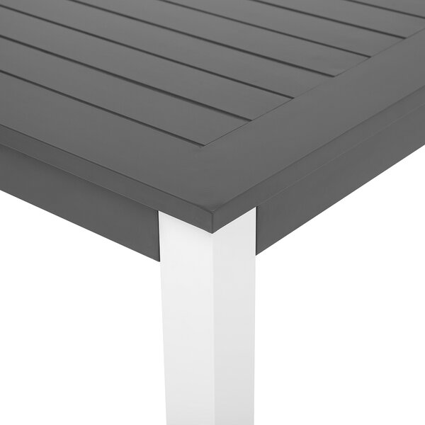 Rozkládací zahradní jídelní stůl PANCOLE 168/248 cm 100 cm Kov Šedá