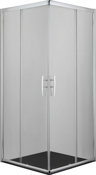 SPRCHOVÝ KOUT, barvy chromu, 90/200/90 cm - Koupelnové série, Online Only