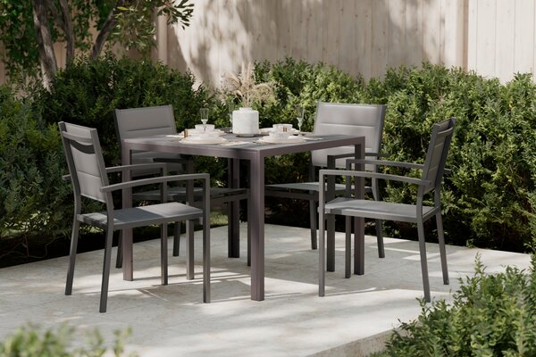 ZAHRADNÍ STŮL, kov, plast, 90/74/90 cm Ambia Garden - Online Only zahradní nábytek, Online Only