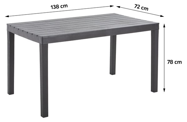 ZAHRADNÍ STŮL, plast, 138/72/78 cm Ambia Garden - Online Only zahradní nábytek, Online Only