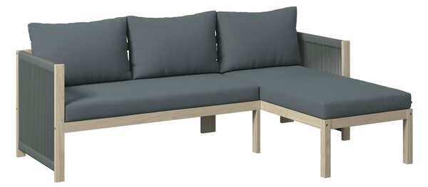 TERASOVÁ SEDACÍ SOUPRAVA 3dílné, dřevo, plast Ambia Garden - Online Only zahradní nábytek, Online Only