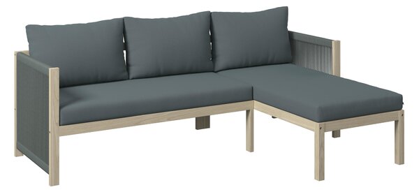 TERASOVÁ SEDACÍ SOUPRAVA 3dílné, dřevo, plast Ambia Garden - Online Only zahradní nábytek, Online Only