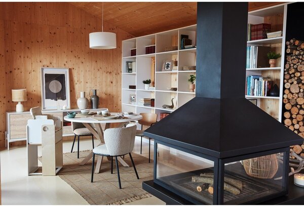 Jídelní židle v černo-přírodní barvě Maureen – Kave Home