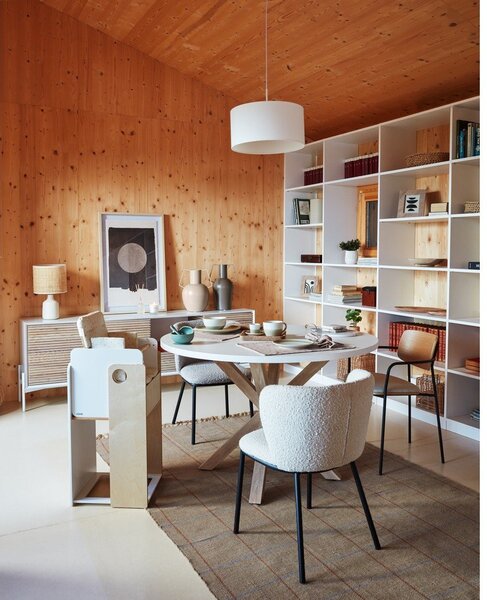 Jídelní židle v černo-přírodní barvě Maureen – Kave Home