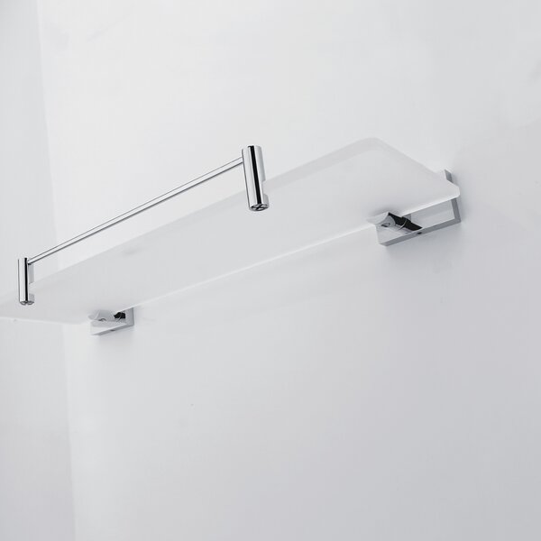 Nimco Keira police do koupelny skleněná mat, ohrádka 50 cm KE 22091BX-50-26
