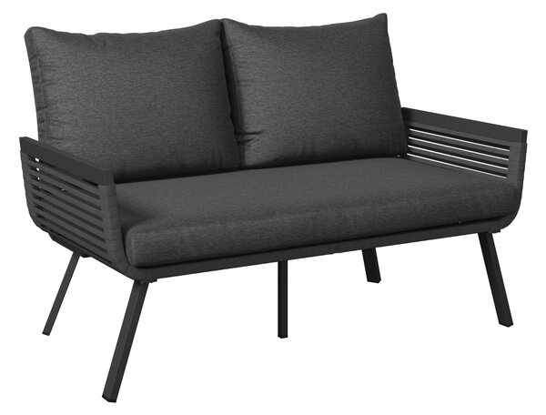 TERASOVÁ SEDACÍ SOUPRAVA 4dílné, kov, sklo, textil Ambia Garden - Online Only zahradní nábytek, Online Only