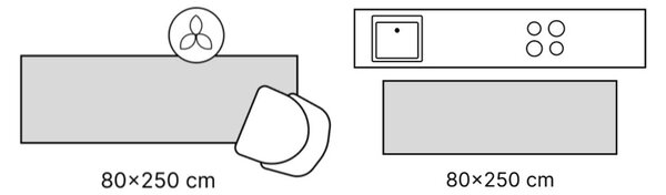 Zelený běhoun 80x250 cm Prisma – Elle Decoration