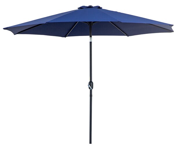Zahradní slunečník Outsunny Ø295x250 cm s kličkou - venkovní slunečník s náklonem a odnímatelným kovovým stožárem pro terasu, bazén a patio | Aosom
