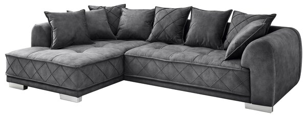 ROHOVÁ SEDAČKA, textil, kompozitní dřevo, antracitová MID.YOU - Sedací soupravy, Online Only