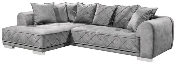ROHOVÁ SEDAČKA, textil, šedá MID.YOU - Sedací soupravy, Online Only