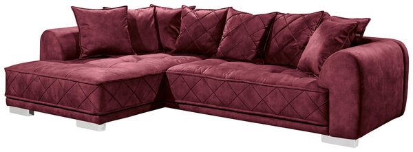 ROHOVÁ SEDAČKA, textil, bordeaux MID.YOU - Sedací soupravy, Online Only