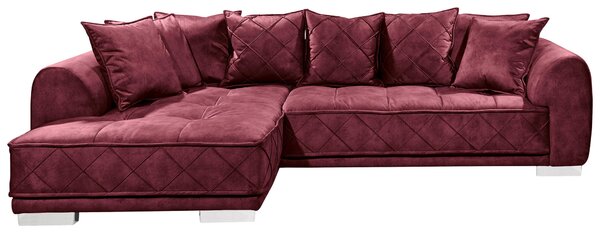 ROHOVÁ SEDAČKA, textil, bordeaux MID.YOU - Sedací soupravy, Online Only