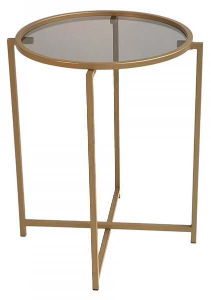 Hanah Home Odkládací stolek Hanah 50 cm zlatý
