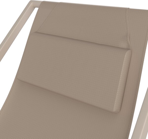 OPALOVACÍ LEHÁTKO 1 ks kov, textil Ambia Garden - Online Only zahradní nábytek, Online Only