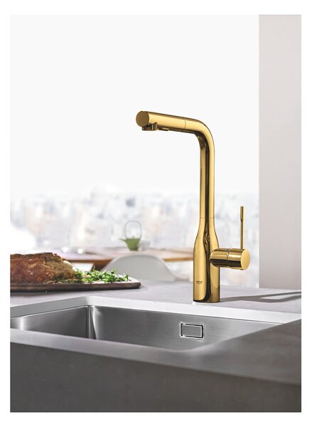 GROHE Essence - Páková dřezová baterie, DN 15, Cool Sunrise 30270GL0