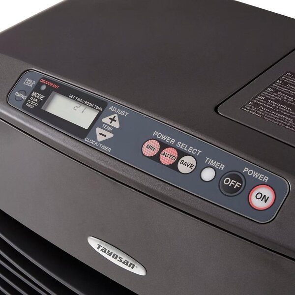TOSAI 4602 - 4600 W - Elektronická kamna na parafín - Detektor CO2 - Vícenásobné bezpečnostní zařízení