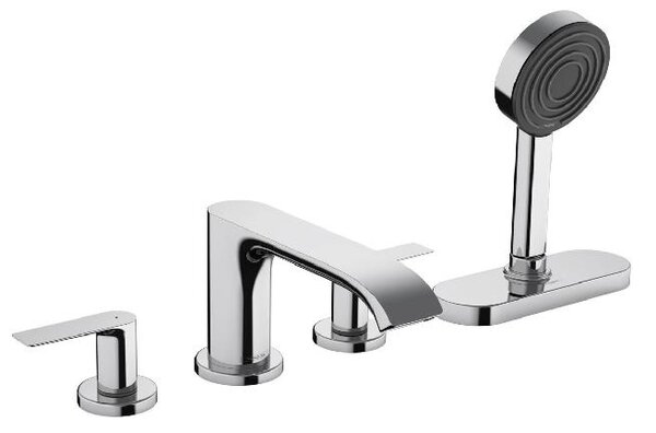 Hansgrohe Vivenis - Baterie na okraj vany, 4-otvorová instalace, sBox, chrom 75444000