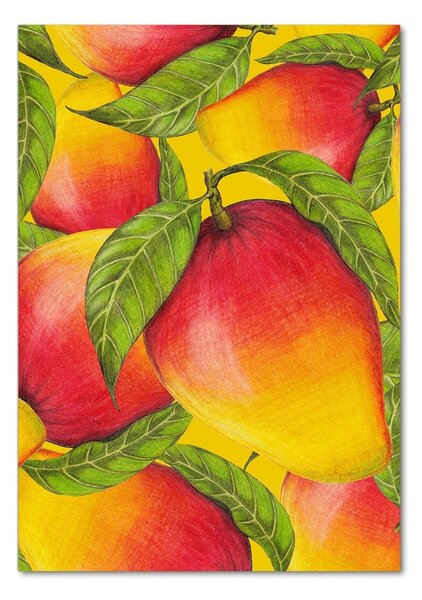 Vertikální Fotoobraz skleněný na stěnu do obýváku Mango osv-116074486