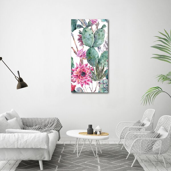 Vertikální Moderní obraz canvas na rámu Kaktusy ocv-116179692