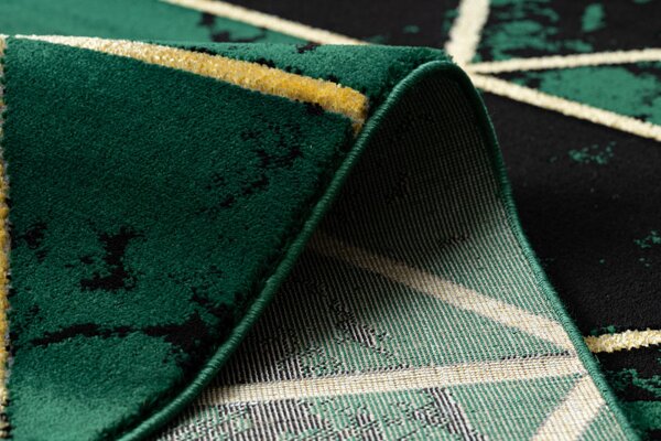 Dywany Łuszczów, Kusový koberec Emerald 1020 green and gold, 80x150, zelená, kancelář