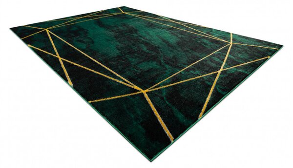 Dywany Łuszczów, AKCE: 160x220 cm Kusový koberec Emerald 1022 green and gold, zelená, kancelář