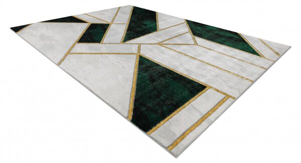 Dywany Łuszczów, Kusový koberec Emerald 1015 green and gold, 120x170, zelená, kancelář