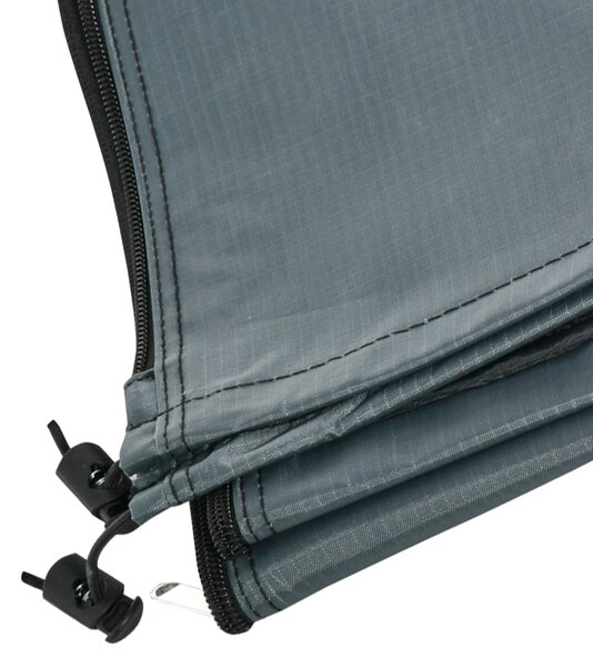 Ochranný obal na slunečník Outsunny, voděodolný, s fixačním popruhem, zipem, Oxford polyester, šedý, 178 x 25/35 cm | Aosom