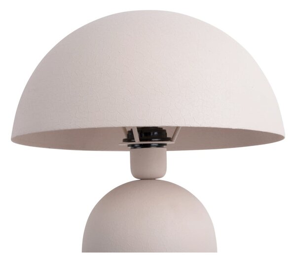 Krémová stolní lampa (výška 43 cm) Boaz – Leitmotiv