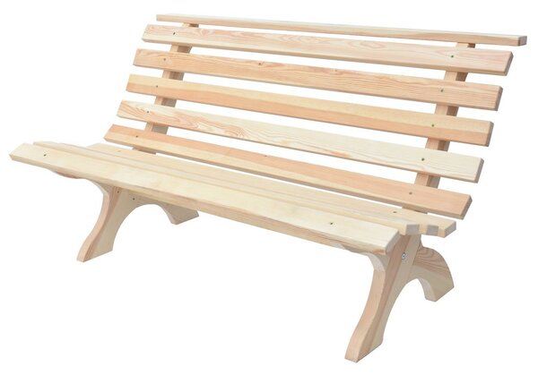 Dřevěná lavice přírodní Exteriér | Zahradní lavice