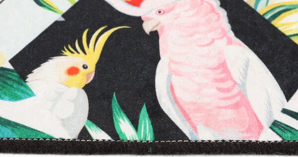 ASIR Koupelnová předložka PATCH listy s papoušky