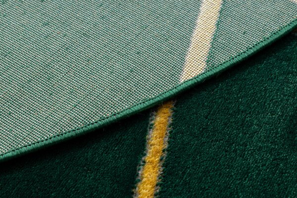 Dywany Łuszczów, Kusový koberec Emerald 1013 green and gold kruh, 120x120 (průměr) kruh, zelená, chodba / předsíň