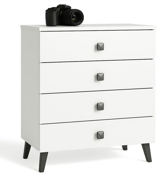 Ak furniture Komoda MOBI K-04 bílá/černá