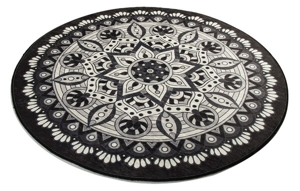 ASIR Koupelnová předložka MANDAL šedá mandala
