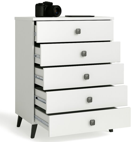 Ak furniture Komoda MOBI K-05 bílá/černá