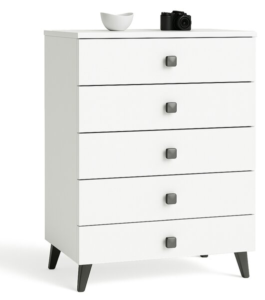Ak furniture Komoda MOBI K-05 bílá/černá