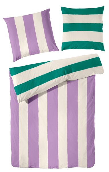 POVLEČENÍ, renforcé, fialová, bílá, 135/200 cm - Online Only povlečení, Online Only