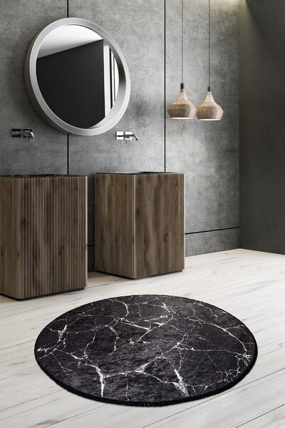 ASIR Koupelnová předložka MARBLE černý mramor