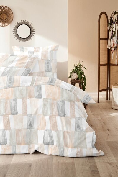 POVLEČENÍ, perkál, béžová, 135/200 cm XXXL - Online Only povlečení, Online Only