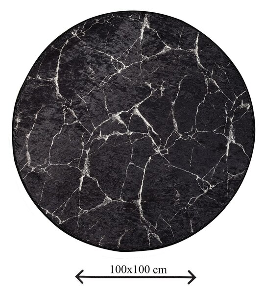 ASIR Koupelnová předložka MARBLE černý mramor