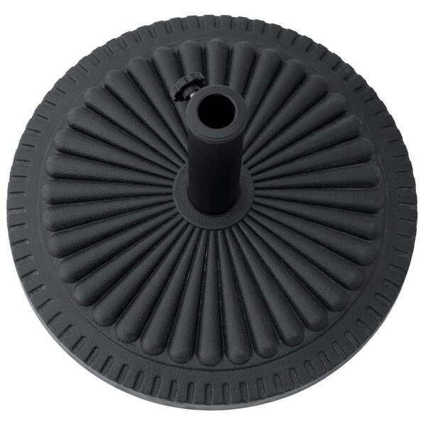 Základna pro slunečník Outsunny 14 kg, kulatá, držák slunečníku, váha pro slunečník s průměrem pólů 35-48 mm, pro balkon, terasu, zahradu, černá | Aos