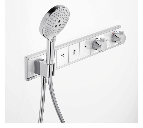 Hansgrohe RainSelect termostat pod omítku pro 4 spotřebiče, chrom 15357000
