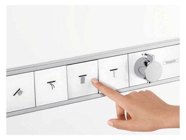 Hansgrohe RainSelect termostat pod omítku pro 4 spotřebiče, chrom 15357000