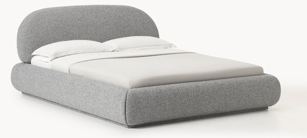 Čalouněná bouclé postel Alba