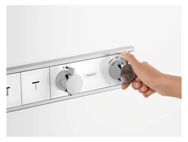 Hansgrohe RainSelect termostat pod omítku pro 4 spotřebiče, chrom 15357000