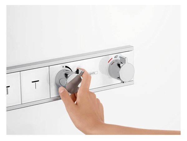 Hansgrohe RainSelect termostat pod omítku pro 4 spotřebiče, chrom 15357000