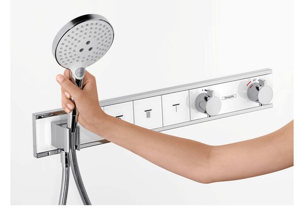 Hansgrohe RainSelect termostat pod omítku pro 4 spotřebiče, chrom 15357000