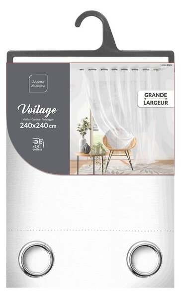 Bílá voálová záclona 240x240 cm Lissea – douceur d'intérieur