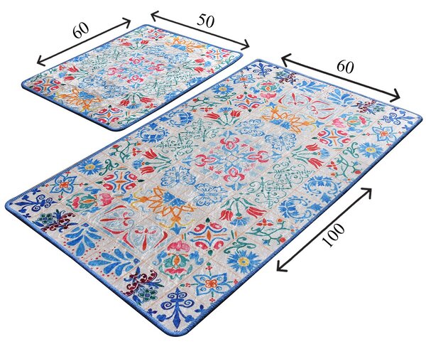 ASIR Koupelnová předložka CERAMICA porcelánové vzory 2 ks