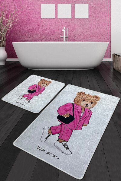 ASIR Koupelnová předložka BOSS GIRL medvídek 2 ks