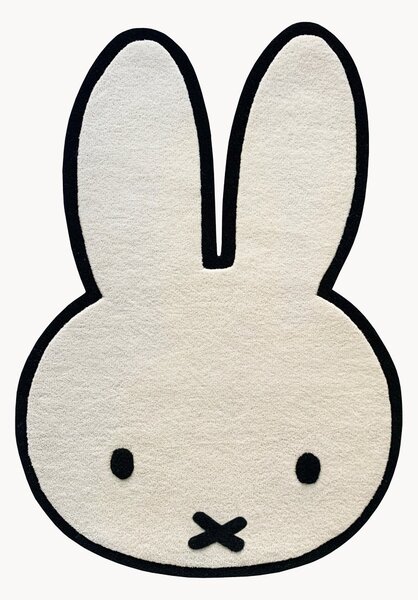 Ručně všívaný dětský koberec ve tvaru králíčka Miffy